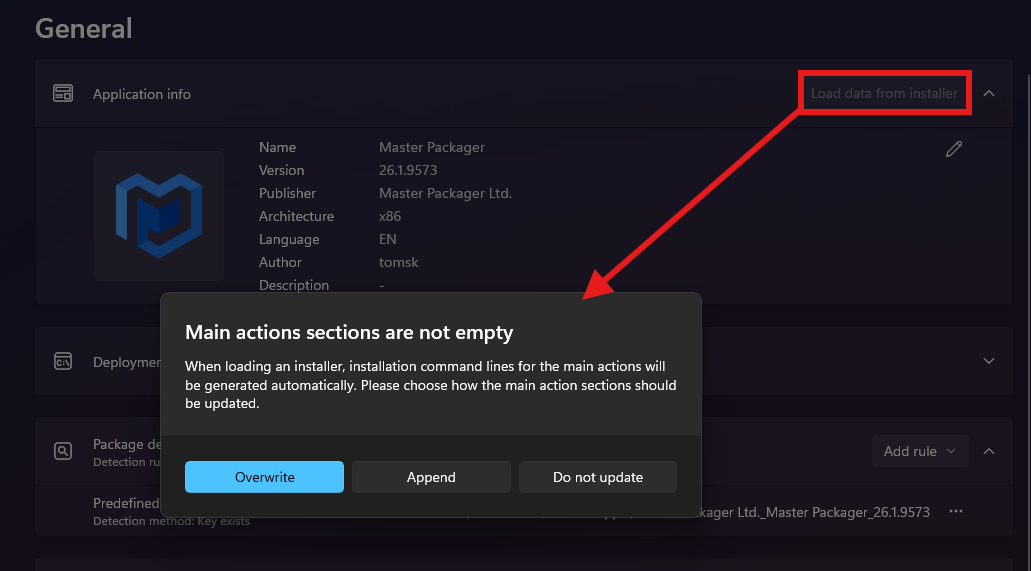 Confirmation dialog in Master Wrapper if installer is loaded multiple times
